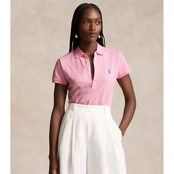 Polo Ralph Lauren Slim Fit Stretch Polo Shirt, Carmel Pink